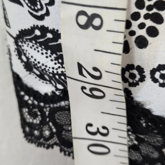 Victoria's Secret Black and White Lace Slip Dress Vintage - Picture 11 of 13